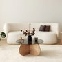 Hanah Home Bubble Mesa de Centro Roble y Fume